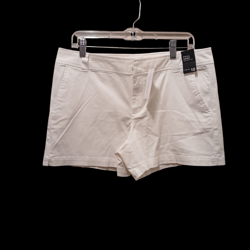 New York & Company Women's White Shorts